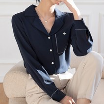 포플러앤씨 루비난 스티치 블라우스