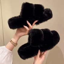 이사도라 여성용 보들 퍼 슬리퍼