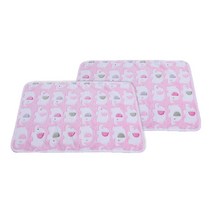 포시럽 코끼리 극세사 강아지 담요 2p, 핑크