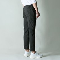 블루포스 남성용 지발느 밴딩 카고 베이직핏 9부 스판 면바지