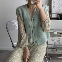 뜨개진 여성용 뽀글이 오픈 니트 트리티 베스트