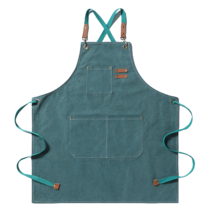 LYDCompany 캔버스 데님 앞치마, 에메랄드, 1개