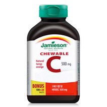 자미에슨 츄어블 비타민C 500mg 오렌지맛 168g, 1개