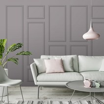 무지막지 워터풀 뮤럴벽지 7p 세트, 웨인스코팅 고스트그레이 MG409SS