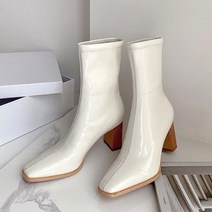 지앤와이 에나멜 유광 앵클부츠 8cm