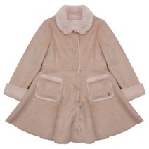 모다까리나 여아용 A라인 무스탕 코트 M2041C007