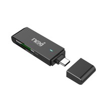 넥시 USB3.1 C타입 카드리더기, NX-Y9328, 블랙