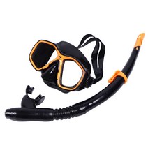 파이프박스 스노쿨링 마스크 세트, 오렌지