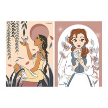 아이러브페인팅 디즈니 프린세스 DIY 큐빅페인팅 미니 이젤 2종 세트, 스윗, 1세트