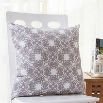 북유럽 디자인 인테리어 고급 거실 쇼파 자수 쿠션, 페이즐리 그레이