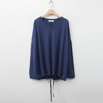 슈가펀 여성용 오레츠 루즈핏 브이넥 스트링티