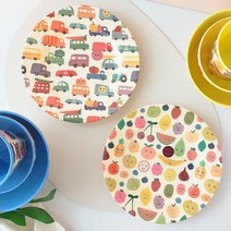 라이스 원형접시 20cm 2종 세트, 해피카, 해피프룻, 1세트