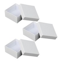 스페셜 모던 선물상자 12.5 x 12.5 cm, 화이트, 3개