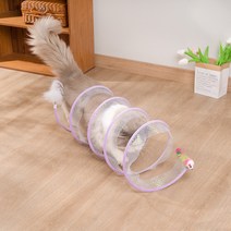 파스텔펫 반려동물 S자형 접이식 터널 FREE, 퍼플, 1개