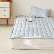 아동용 뭉게구름 텐셀 모달 고정밴드 침대패드 SS, 비온뒤구름