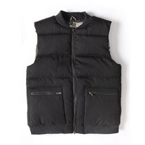 제제 카모 양면 패딩 조끼