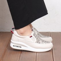 여성용 JHkCB 앞보석 가죽 슬립온 로퍼