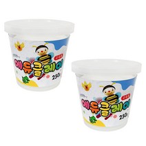 에듀클레이 유아용 클레이 2p, 하양, 250g