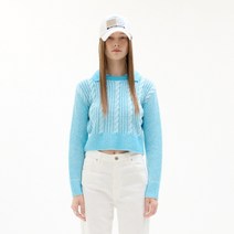 라티젠 여성용 LK CABLE COLLAR KNIT