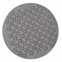 풋브러쉬 미끄럼방지 욕실매트 55 x 55 cm, 그레이, 1개