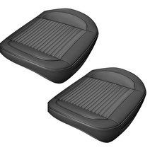 카템 감탄 차량용 방석 커버 CT212 앞좌석, 블랙, 2개