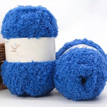 위튼 타올 뜨개질 목도리만들기 DIY 털실, 블루, 3개