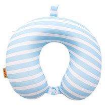 아이스실크 시원한 메모리폼 목베개 목쿠션, 블루