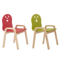 토리 원목 높이조절 어린이 오리지널 의자 2p, 내추럴, 내추럴