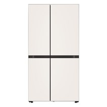 [색상선택형] LG전자 디오스 오브제컬렉션 양문형 냉장고 832L 방문설치, 오브제컬렉션 베이지   베이지, S834BB10