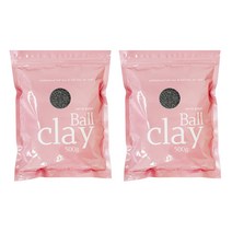전문가용 볼클레이 500g, 2개, 검정