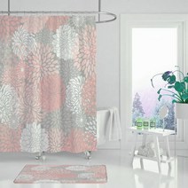 플로즈 유니크 디자인 방수 욕실 샤워 커튼 L617A1 180 x 120 cm, 1개