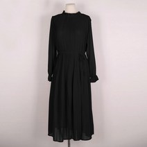 마이시즌 여성 바비 쉬폰 플리츠 원피스