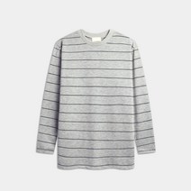 탑보이 쭈리면 단가라 라운드 긴팔 티셔츠 MD185