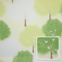 접착식 프리미엄 결로방지 단열벽지, 나무숲(JD007)