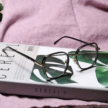 OU 블루라이트 차단 라운드 뿔테 유광 B129