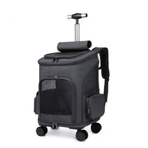 칠시 반려동물 캐리어 겸용 백팩, 차콜블랙