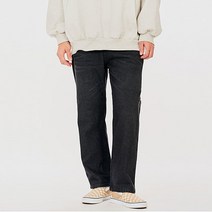 빅사이즈클럽 JIN 스판 워싱 세미 와이드팬츠 5037