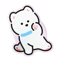 유스픽 나의 작은 멍멍이 야옹이 아크릴 그립 스마트 톡톡 휴대폰 거치대, 1개, 설탕