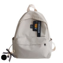 심플 대용량 데일리 백팩 + 가방고리 B134