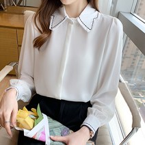레몬소울 빅사이즈 키리 카라 블라우스
