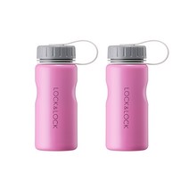 락앤락 스텐인리스 이지 그립 텀블러 2p, Pink, 400ml