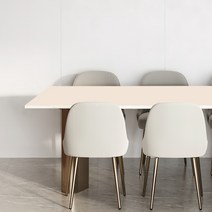 어나더 양면 가죽 방수 사각 식탁보, 60 x 80 cm, 아이보리 + 브라운