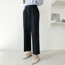 토마토팩토리 여성용 차르르 핀턱 와이드 슬랙스