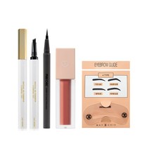 메이시크 3D 핑거팁 타투 아이브로우 틴트 2p + 샤프핏 이지 펜라이너 + 블러리즘 베이크 틴트 + 아이브로우 가이드 세트, 라이트브라운(아이브로우 틴트), 딥블랙(펜라이너), 탠저링푸딩(틴트), 1세트