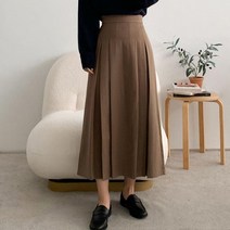 에이와비 그랜 플리츠 롱 스커트