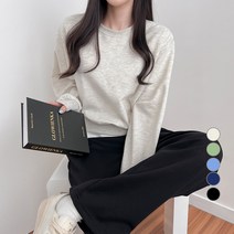밀키버터 여성용 베이직 무지 맨투맨