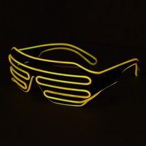 파티해 리얼 EL와이어 안경, 옐로우, 1개