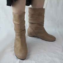 벨라노이 여성용 고퀄 도톰 손주름 기본형 낮은굽 앵클부츠 3cm