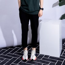 남성용 더간지 베이직 일자핏 밴딩 코튼팬츠