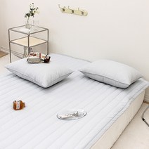 슈에뜨룸 어바웃 뱀부 시어서커 누빔 침대패드, 무드그레이